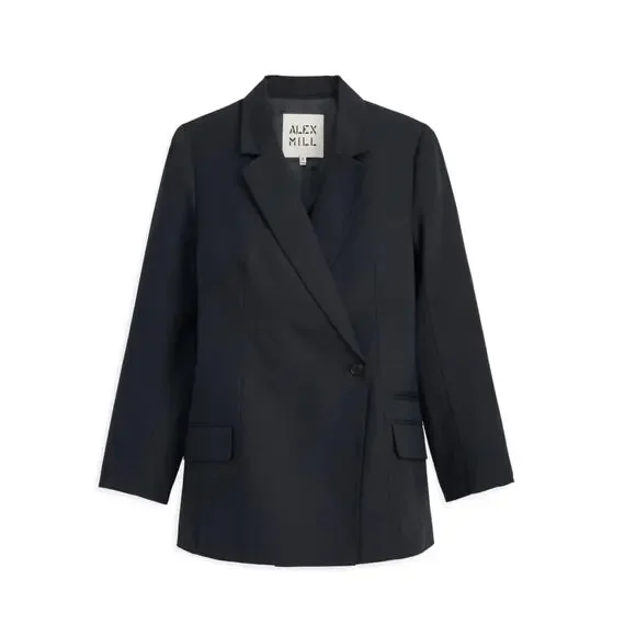 Alex Mill Soho Waisted Blazer in Linen & Cotton Size Small